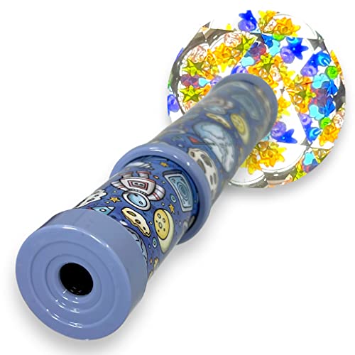 MIJOMA Kaleidoskop Weltall, Staunen und Experimentieren mit Spiegeln, Licht und Farben, Mitbringsel (blau-grau)