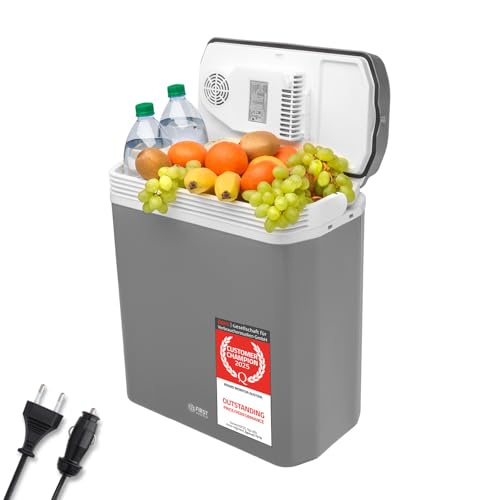 TZS First Austria - Nevera portátil 24L eléctrica 12V 230V enchufe para coche y estándar -...