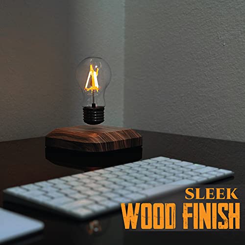 Avviso Technologies LEVINA Floating Light Bulb Lamp - Magnetic Levitating Wireless Light Bulb Lamp,