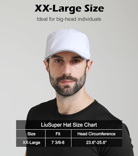 Image of XL XXL Hat Mens Big Head, Performance Golf Hat for Men Women Water-Resistant Sun Hat Adjustable Summer Sport Cap Outwork
