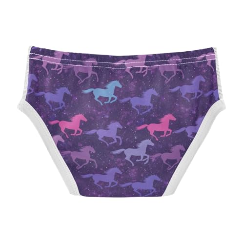 CHIFIGNO Boys Briefs Cute Horse Purple Toddler Boy Underwear Printed Cotton Briefs Underwear2