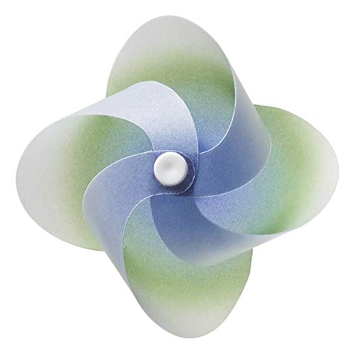 D2 Kaze GURUMA - Molinillo magnético de viento (verde/azul)