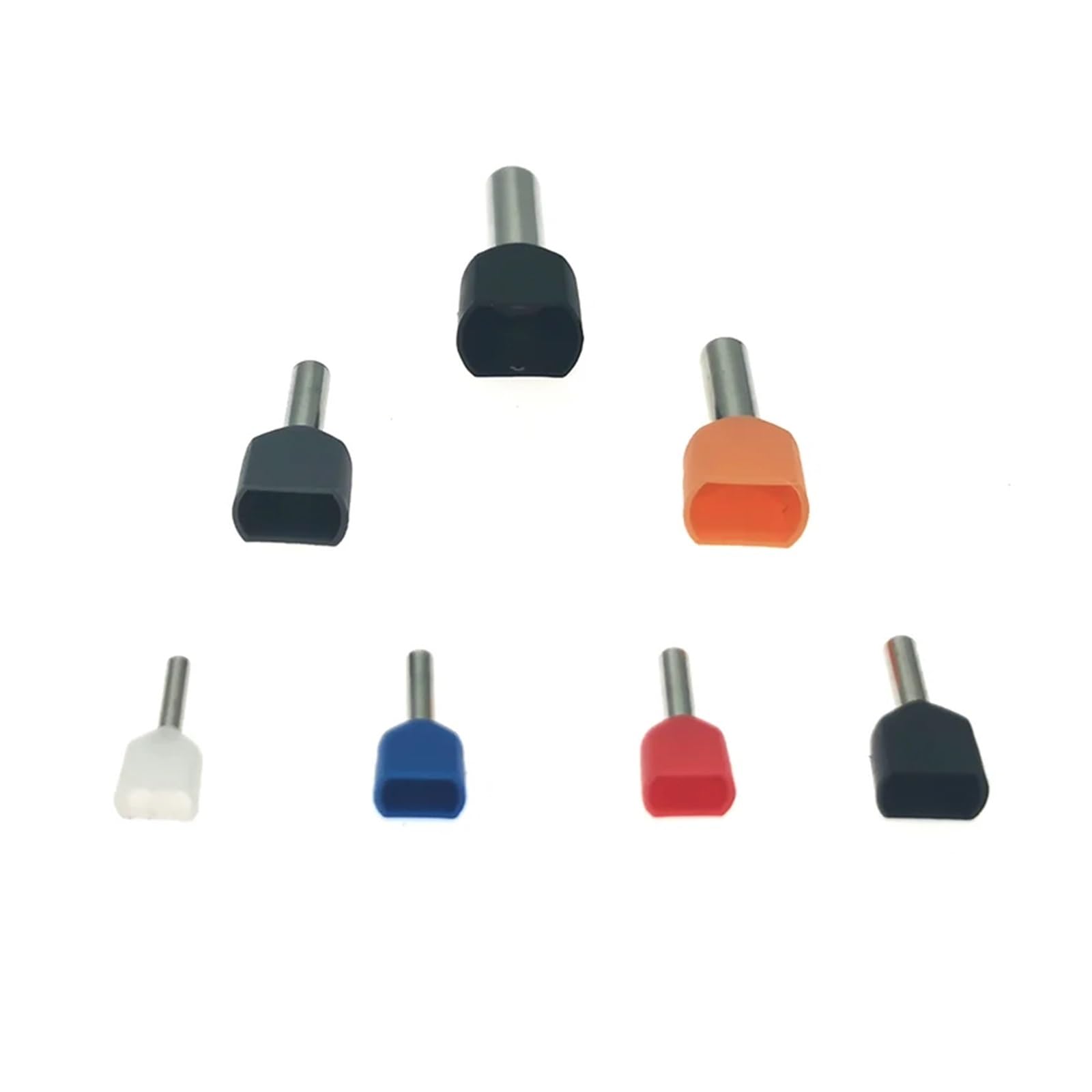 Kit di terminali VE e TE a doppio cavo isolato per crimpare terminali in rame, 1,0-6,0 mm², 2125 pezzi AIQFTGSNS