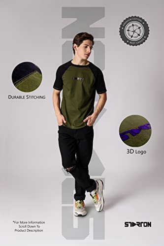 Image of Trendy Men's Round Neck T-Shirt Pure Pre Combed Cotton Bio-Washed 3D Print (STM-003)