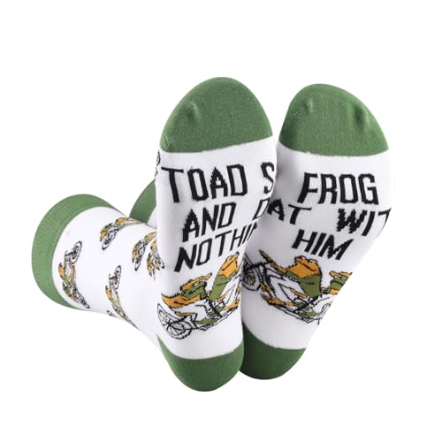 Chaussettes fantaisie Toad Frogs motif crapaud et grenouille rigolo