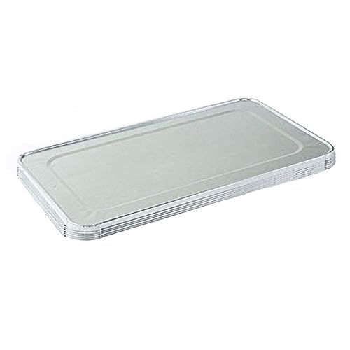 Miniatura 24 de Tiger Chef Bandejas Desechables de Papel de Aluminio Rosa de Tamaño Medio para Mesa de Vapor para Hornear, 12.75in x 10.38in x 2.5in de Profundidad,