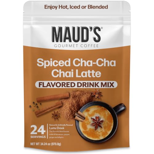 Image of Maud's Spiced Chai Latte Mix, Pouch (24 Servings) | Creamy Chai Latte with Cinnamon, Clove & Cardamom, Smooth & Comforting Tea Latte
