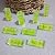 6Pcs/Set Small Bubble Level Frame Mural Hanging 10x10x29mm Mini Square Spirit Level Picture Hanging Levels Mark Measuring Instruments Layout Tools