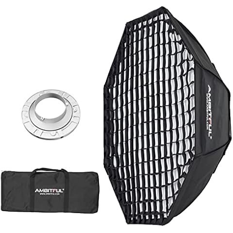 AMBITFUL softbox 95 cm achteckige Wabengitterleiste Cover