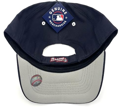 Gorra unisex azul Navy bordada con logo de equipo miniatura 2