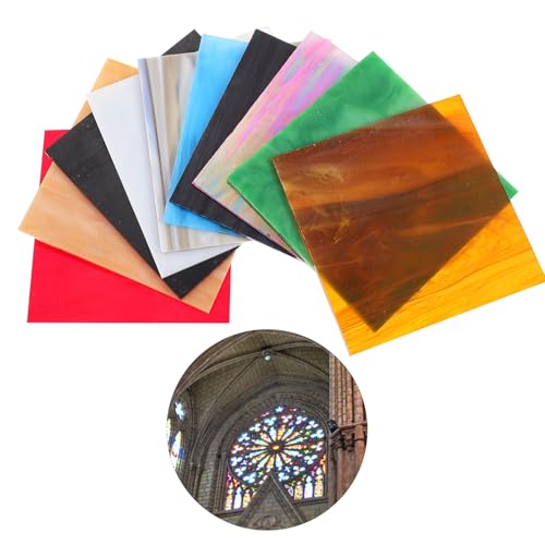 Plaques de verre cathédrale coloré avec texture ondulation d'eau - 7