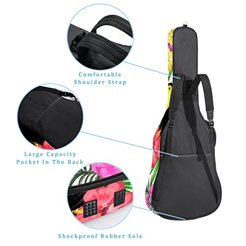 Housse pour guitare acoustique – Motif jungle – Feuilles de palmier – 1 cm d’épaisseur – Étanche – 101,6 cm – 104,1 cm… - Les Beatles, Paul McCartney, John Lennon, RIngo Starr, George Harrison Housse pour guitare acoustique - Motif jungle - Feuilles de palmier - 1 cm d'épaisseur - Étanche - 101,6 cm - 104,1 cm… – Image 4