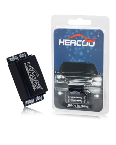 HERCOO Light Module for GM 6 High Mod Fog lights High Low Beams Lamp on Simultaneously Compatible with Chevy Silverado GMC Sierra 1500/2500/3500 HD Suburban Tahoe Yukon XL