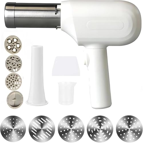 Handheld Electric Pasta Maker Gun 5-in-1 Cordless Pasta Machine P...