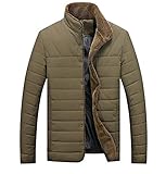 Muster: einfarbig. Unbekannt Herren-Parka für den Winter, einfache einfarbige Parka Gr. XXL, Brownishgreen
