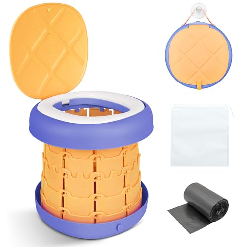 Toilettes portables de camping à hauteur réglable et pliage compact - 2