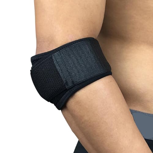 scyca Ortesis para codo de tenista, codo de tenista, codo de tenista – Codera elástica flexible, codera acolchada, codo estable, codo de fitness, deportivo