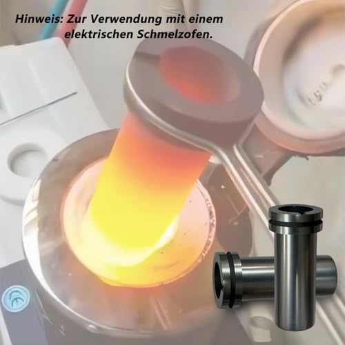 Deruilong Graphit-Tiegel, 3kg hochreiner Graphit-Tiegel, Schmelzen von Gold, Silber, Kupfer, Ofen Gießen Form schmelzen Schmuck Werkzeuge