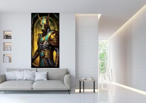 Diamond painting Anubis 80x160cm pour sublimer la décoration murale du salon en famille
