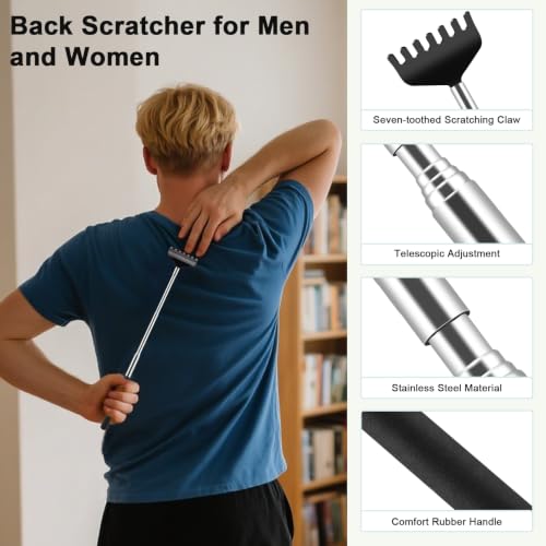 Image of HOFASON Back Scratcher 6 Pack, Stocking Stuffers for Men Adults Women Teens