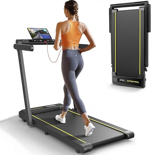 Electric Folding Treadmill 16 km/h, LED Display, 12 Programs, Heart Rate Monitor, APP and Remote...