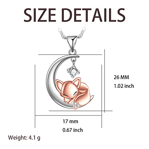 Animal Necklace Cat/Fox/Otter/Sloth/Cow/Highland Cow/Koala Necklace Cute Animal Jewelry Gifts for Women3