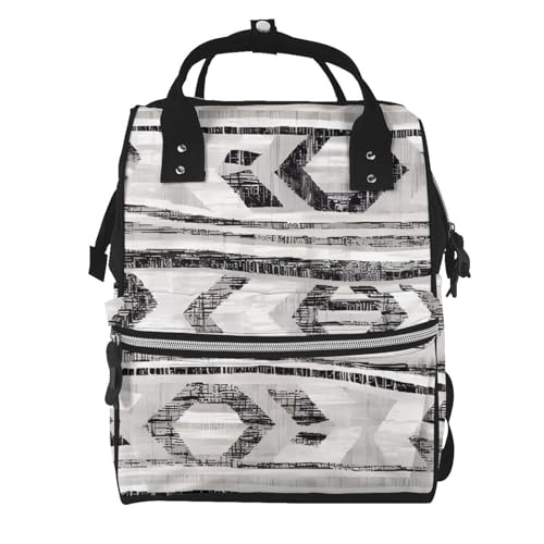 Sac à langer sac à dos momie grande capacité pour maman et papa avec motif tribal