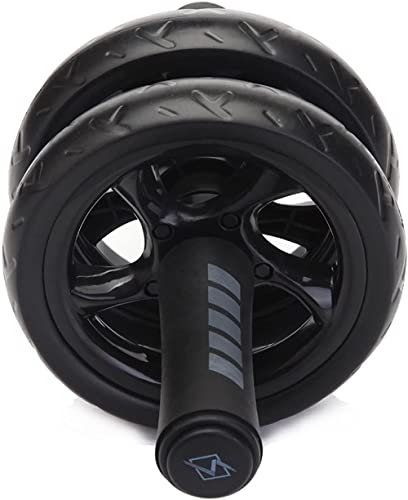 Roller Wheel Exercise Equipment New Keep Fit Wheels No Noise Abdominal Wheel Ab Roller with Mat for Exercise Fitness Equipment (Color : Black) - Image 4