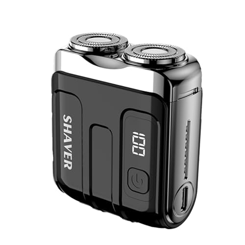 Mens Shaver Trimmer   Beard Shaving Machine, Portable Razor | Precision Facial Hair Cutting Hardware, Waterproof Wet Dry Grooming Tool for Cordless USB Rechargeable Power