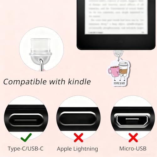 Breloques pour liseuse Kindle et tablette iPad avec bouchon anti-poussière