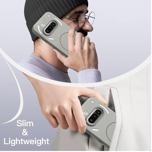Image of KARWAN️Magnetic Ultra Slim-Fit Back Case Cover for Nothing 3A |Hard PC Case Cover| Ultra-Thin & Light Weight with [Ultra Premium Feel] Case for Nothing 3A(6.7 inch)(Grey)