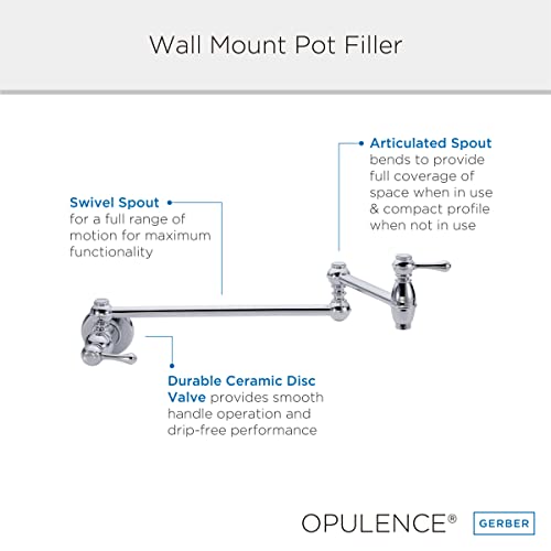 Danze D205057Ss Opulence Single Handle Wall Mount Pot Filler, Stainless Steel #TOP2