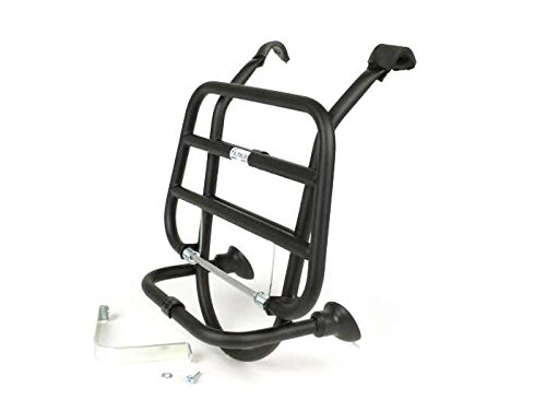 Portaequipajes delantero plegable negro para Vespa LX LXV 50 125 LX150 S50 S125 S150
