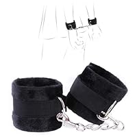 SM Handschellen, Handschellen für sinnliche Sexspiele, Bondage Fesseln Sex Spielzeug für Paare, Erotisches Sexspielzeug BDSM Set für Damen Männer - Schwarz