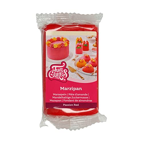 FunCakes Mazapán: Fácil de Usar, Sabor Delicioso, Flexible, Suave y Flexible, Fácil de Extender, Perfecto para Decoración de Pasteles, Halal, Kosher y sin Gluten. 250 g