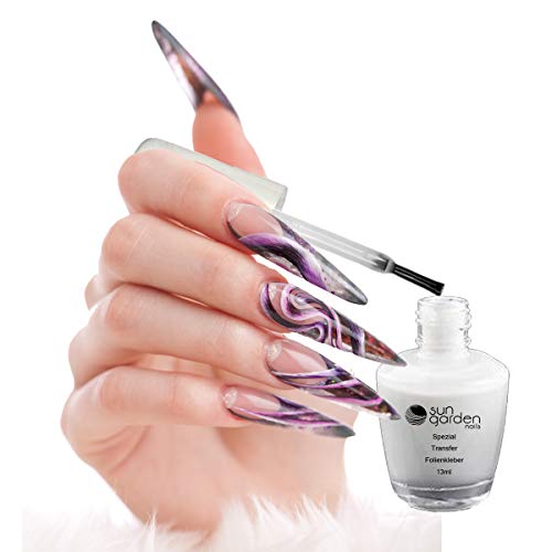 Spezial Nagelfolien Kleber 13 ml - Kleber für Transfer Nagelfolie Nagel Folie – Nagelfolienkleber für Fingernägel… – Bild 4