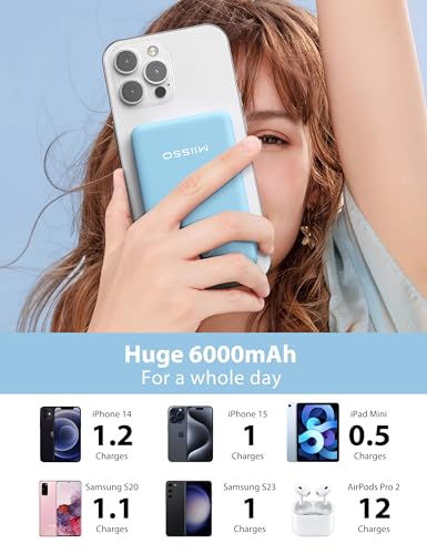 6000mah-Ultra-Slim-Built-in-Cables-Power-Bank-Card-Size-Built-in-USB-C-Cords-Battery-Pack-Portable-Charger-for-Phones-3-Output-External-Battery-Pack-Compatible-with-iPhone-Samsung-Google-Blue