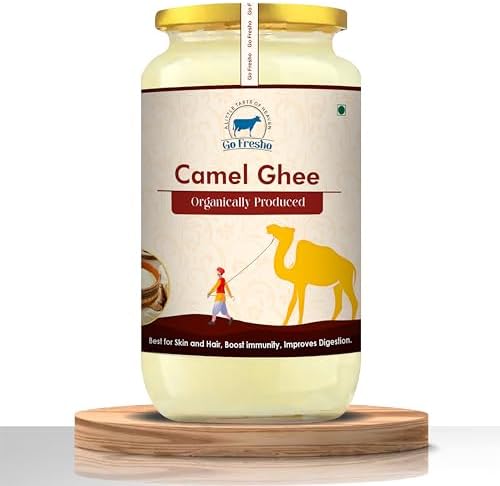 Go Fresho A2 Desi Camel Ghee | Promotes Brain Health, Strong Immunity, and Digestion (500 ml)
