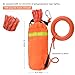 Professional Water Rescue Kit - 65 FT Water Rescue Throw Bag, 3/10 Inch 1900LB Tensile Strength Floating Rope with Reflective Stripe & O-Ring, Heavy Duty Safety Equipment for Kayak/Raft/Boat Rescue
