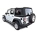 Sierra Offroad Soft Top for 2010 to 2018 Jeep Wrangler JK - Black, Sailcloth Vinyl - 4 Door Jeep Soft Top with Rear Plastic Tinted Windows - Factory Precision Fit Replacement - No Upper Door Skins