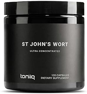 1,000mg Ultra High Strength St. John's Wort Capsules (Non-GMO) - 7X Concentrated Extract - 0.3% Hypericin - Highly Purified and Highly Bioavailable - 120 Capsules