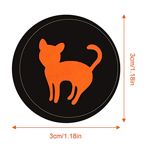 100 Pieces Halloween Stickers Round Seal Label Stickers Assorted Pumpkin Skull Bat Ghost Pattern Stickers For Halloween Party Decoration (Basic Style) #TOP2