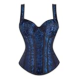 FZWIOSN Underbust Corsets for Women Corset Top Waist Trainer Fashion Bustier Plus Size Corset