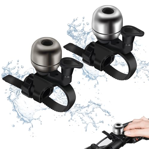DEGUM Fahrradklingel 2 Stück, Universal 120dB Klingel Laut Fahrradklingel...