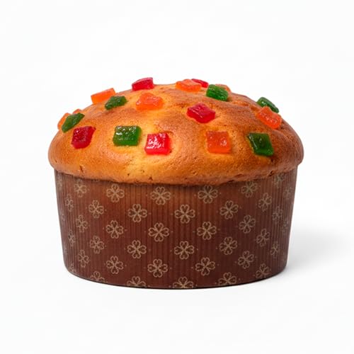 MAQA 10 uds Molde para panettone bajo y alto de 750 g y 1 kg, pirrotini de panettone de papel, molde para hornear panettone Basso/750 GR