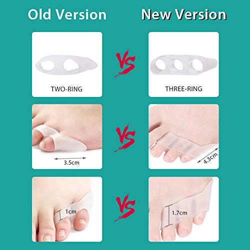 Teenspacers, siliconen beschermen tenen, kleine teen Comfortabel Duurzaam voor teenschoenen Home Bursitis - Afbeelding 8