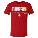 500 LEVEL NBA Amen Thompson Houston Rockets Elite Men's Cotton T-Shirt (Red, L)