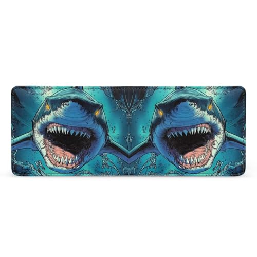 Image of Coldinair Cool Shark Kids Wallet for Boys Novelty Leather Boys Wallet for Kids 4-12,Lightweight Credit Card Cash Id Holder Cool Slim Bifold Small Coin Purses for Youth Teenager