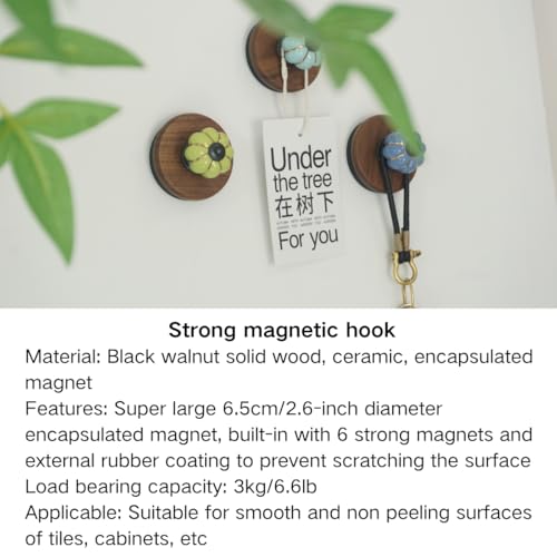 5 Pcs Colorful Magnetic Hooks Heavy Duty Magnet Hook Strong Neodymium Magnetic Coat Hooks Magnetic Hanger for Refrigerator, Metal Door, Locker for Hanging Towel, Coat, Bag, Umbrella