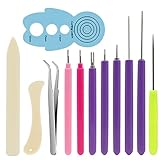 Paper Quilling Tools, 12 Pack Assorted Sizes Rolling Curling Quilling Needle Pen for Art Craft DIY Paper Cardmaking Project